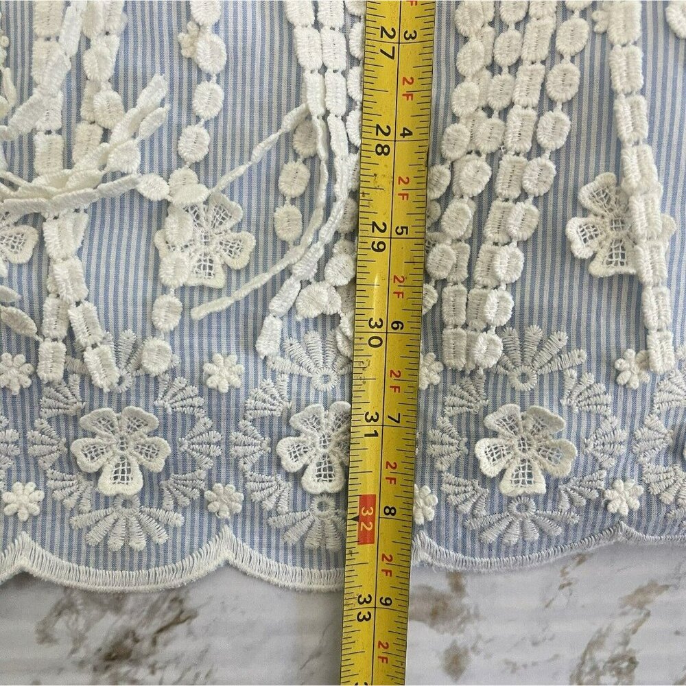 Alexis Sleeveless Fulton Fringe Lace Eyelet Mini Dress Sz Medium - Picture 12 of 15